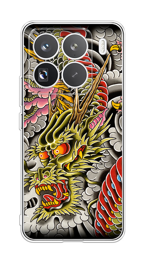 

Чехол на Xiaomi 15 Pro Японский дракон, Желтый;розовый;красный, 323750-1