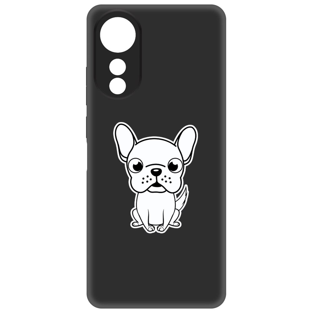 

Чехол-накладка Krutoff Soft Case Черно-белый щенок для Oppo A78 4G черный