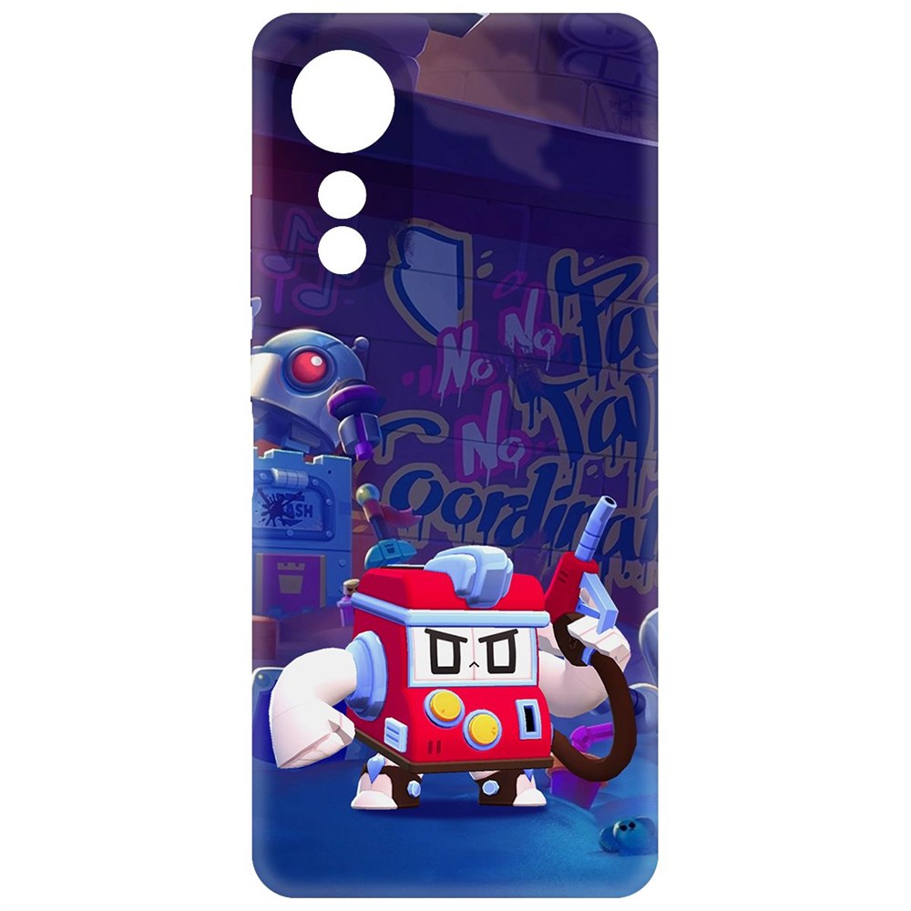 

Чехол-накладка Krutoff Soft Case Brawl Stars - V8-БИТ для Oppo A78 4G черный