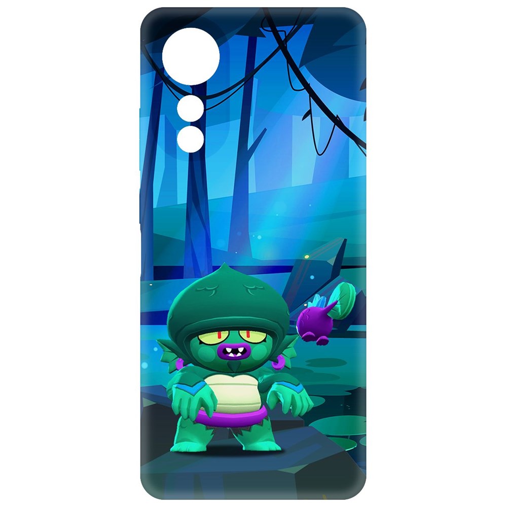 

Чехол-накладка Krutoff Soft Case Brawl Stars - Болотный Джин для Oppo A78 4G черный
