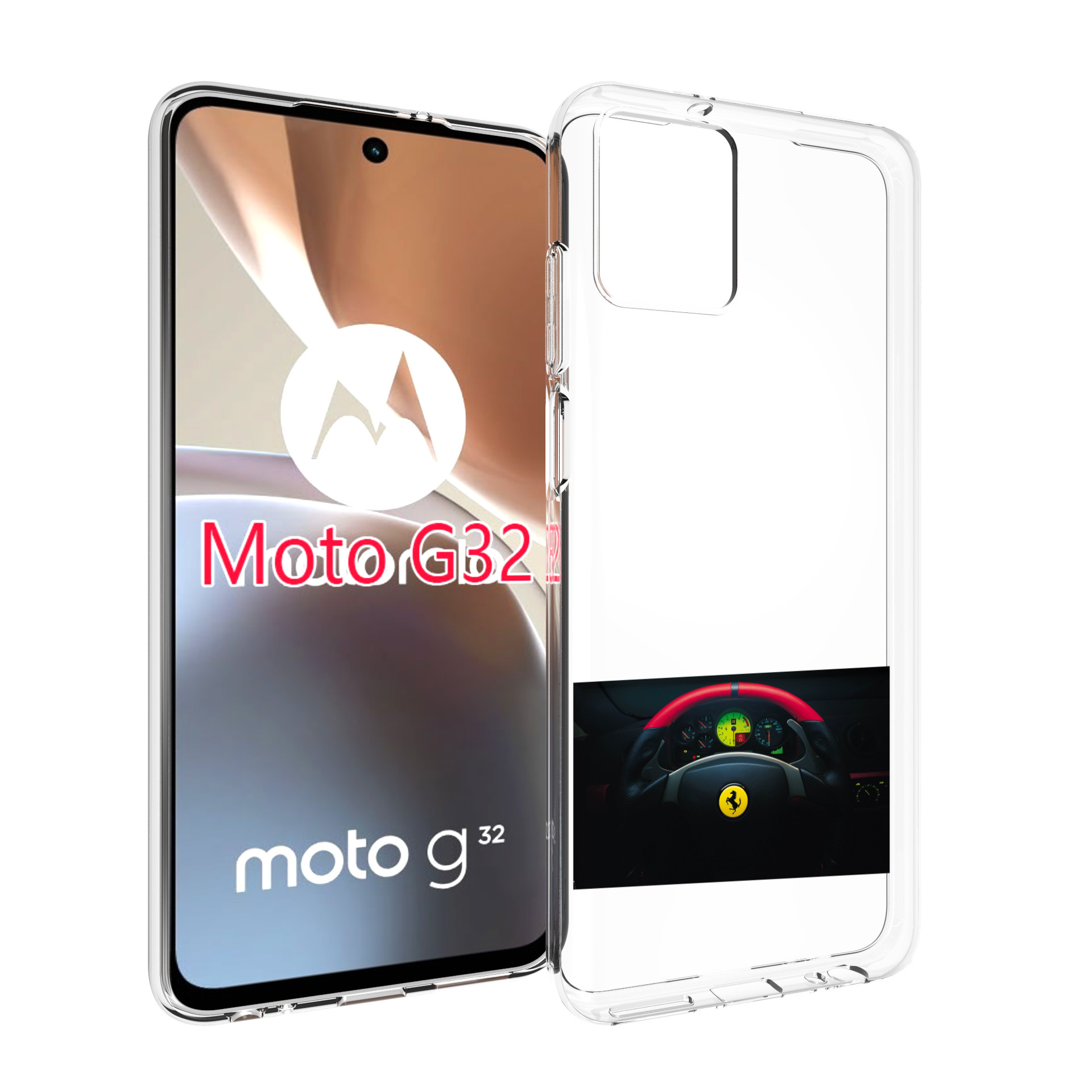 

Чехол MyPads ferrari 2 для Motorola Moto G32, Прозрачный, Tocco