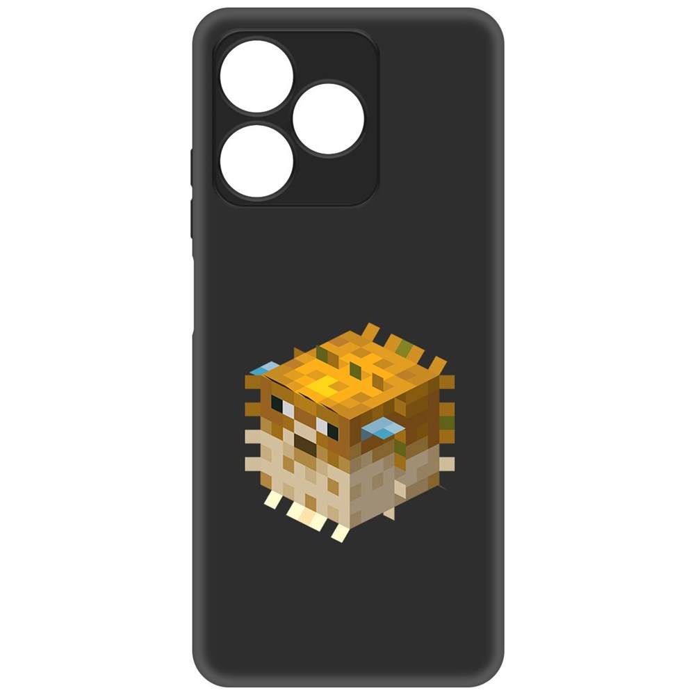 

Чехол-накладка Krutoff Soft Case Minecraft-Иглобрюх для Realme C53 черный