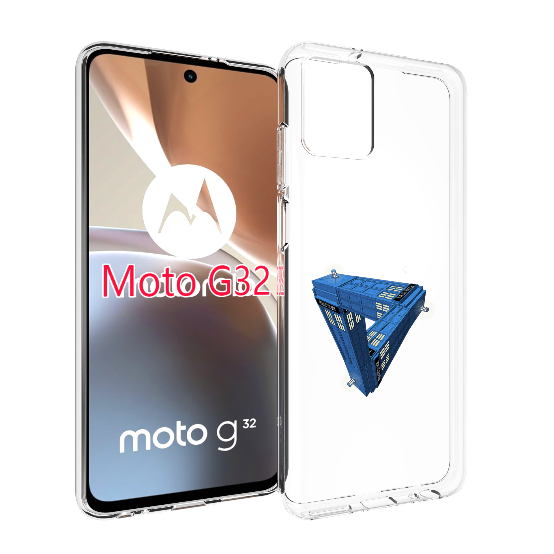 

Чехол MyPads головолока абстракция для Motorola Moto G32, Прозрачный, Tocco