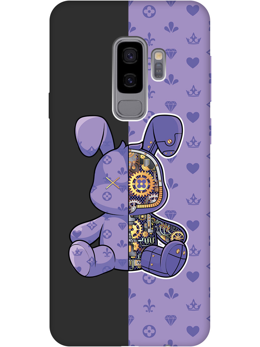 

Силиконовый чехол на Samsung Galaxy S9+ с принтом матовый черный 790203, Черный;фиолетовый, 717439371
