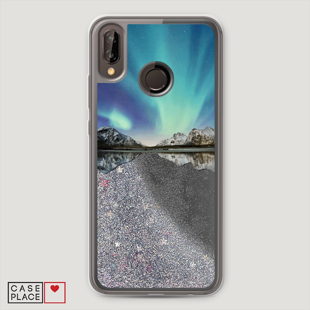 

Чехол Awog на Huawei P20 Lite/Nova 3E "Горное озеро и сияние", Разноцветный, 65691-1