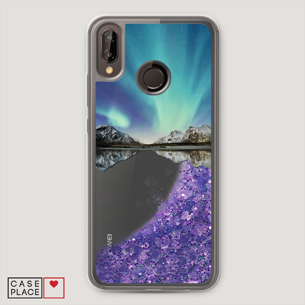 

Чехол Awog на Huawei P20 Lite/Nova 3E "Горное озеро и сияние", Разноцветный, 65692-1