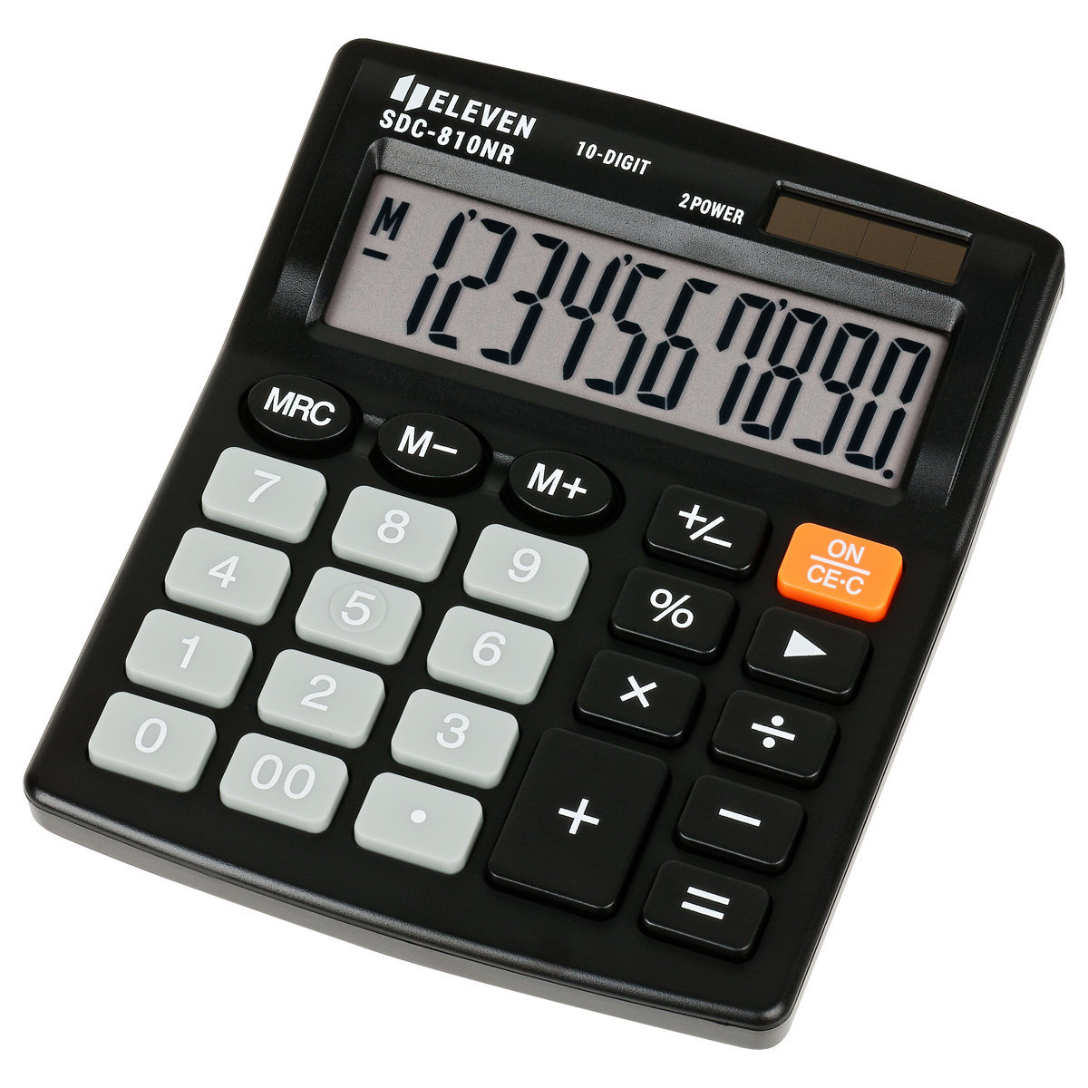 Калькулятор настольный Eleven SDC-810NR 10 разрядов двойное питание 127*105*21мм черный