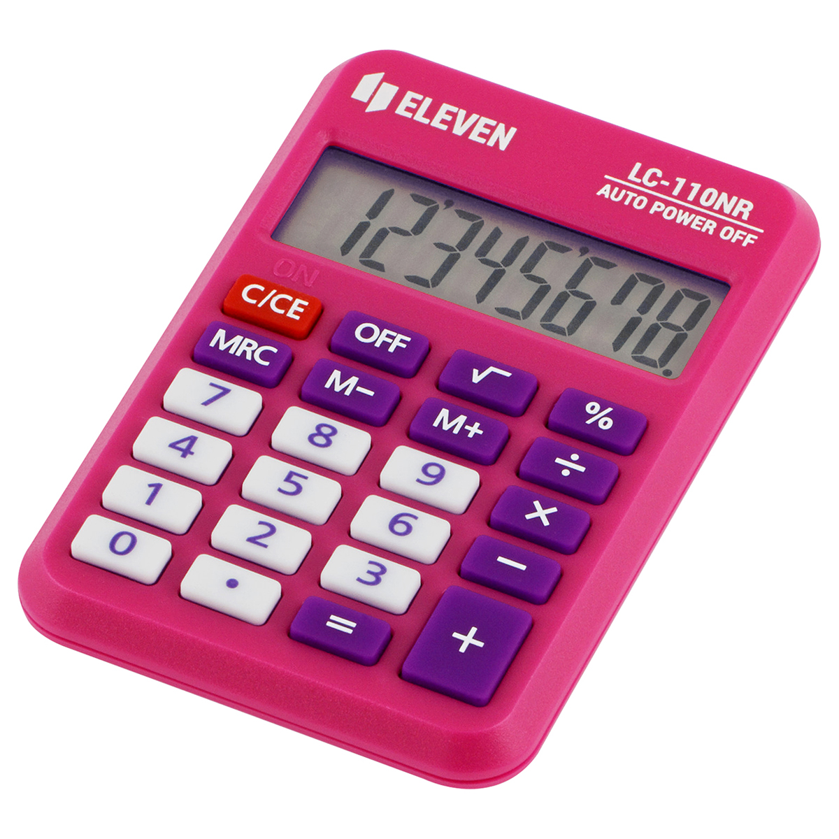 Калькулятор карманный Eleven LC-110NR-PK 8 разрядов питание от батарейки 58*88*11мм