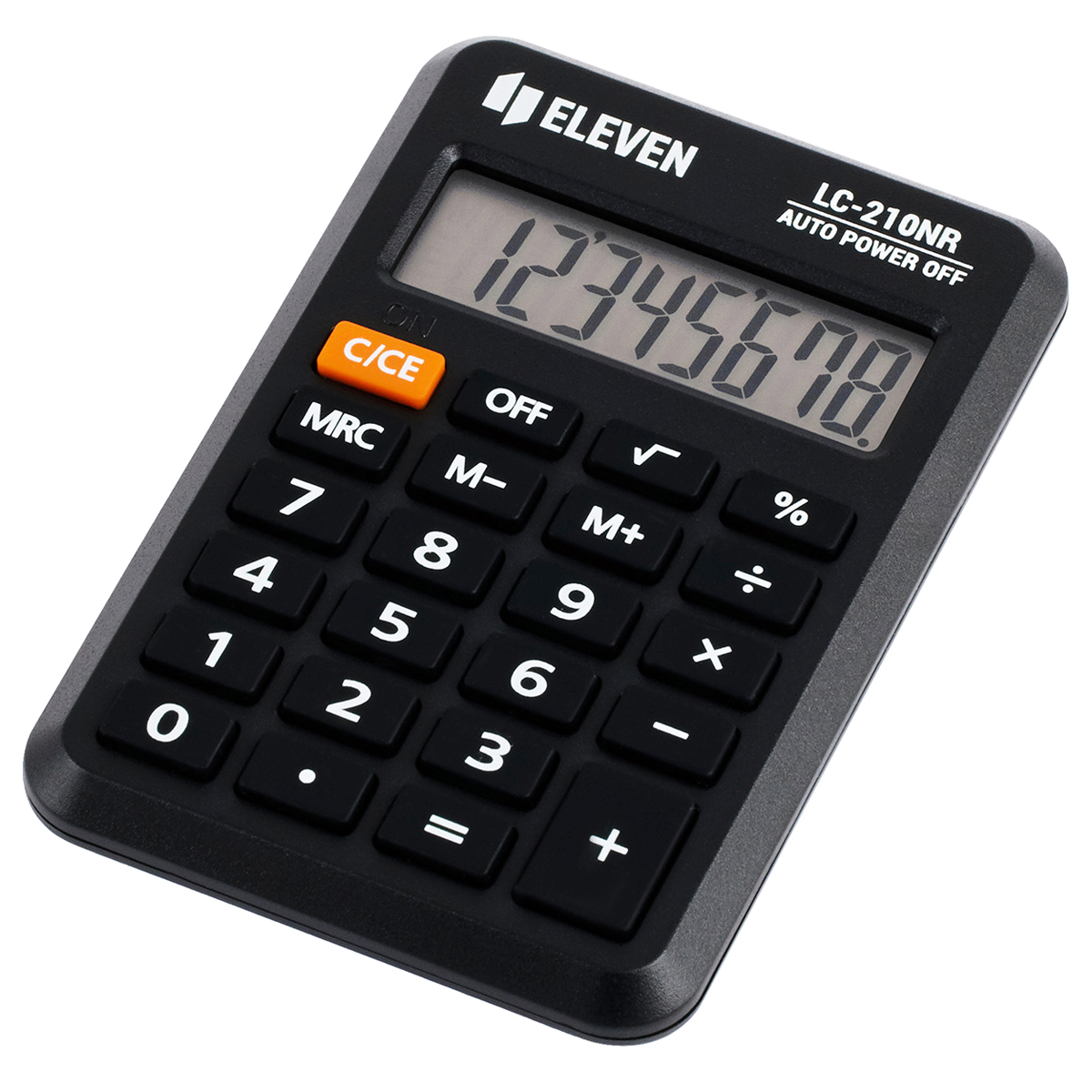 Калькулятор карманный Eleven LC-210NR 8 разрядов питание от батарейки 64*98*12мм черный