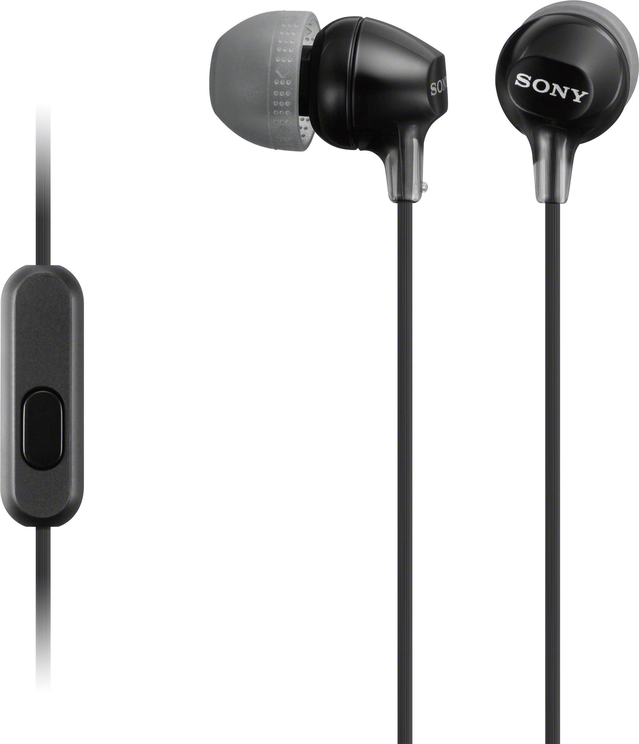 Наушники Sony MDR-EX15AP Black, 3.5 мм, черный (mdr-ex15apb)