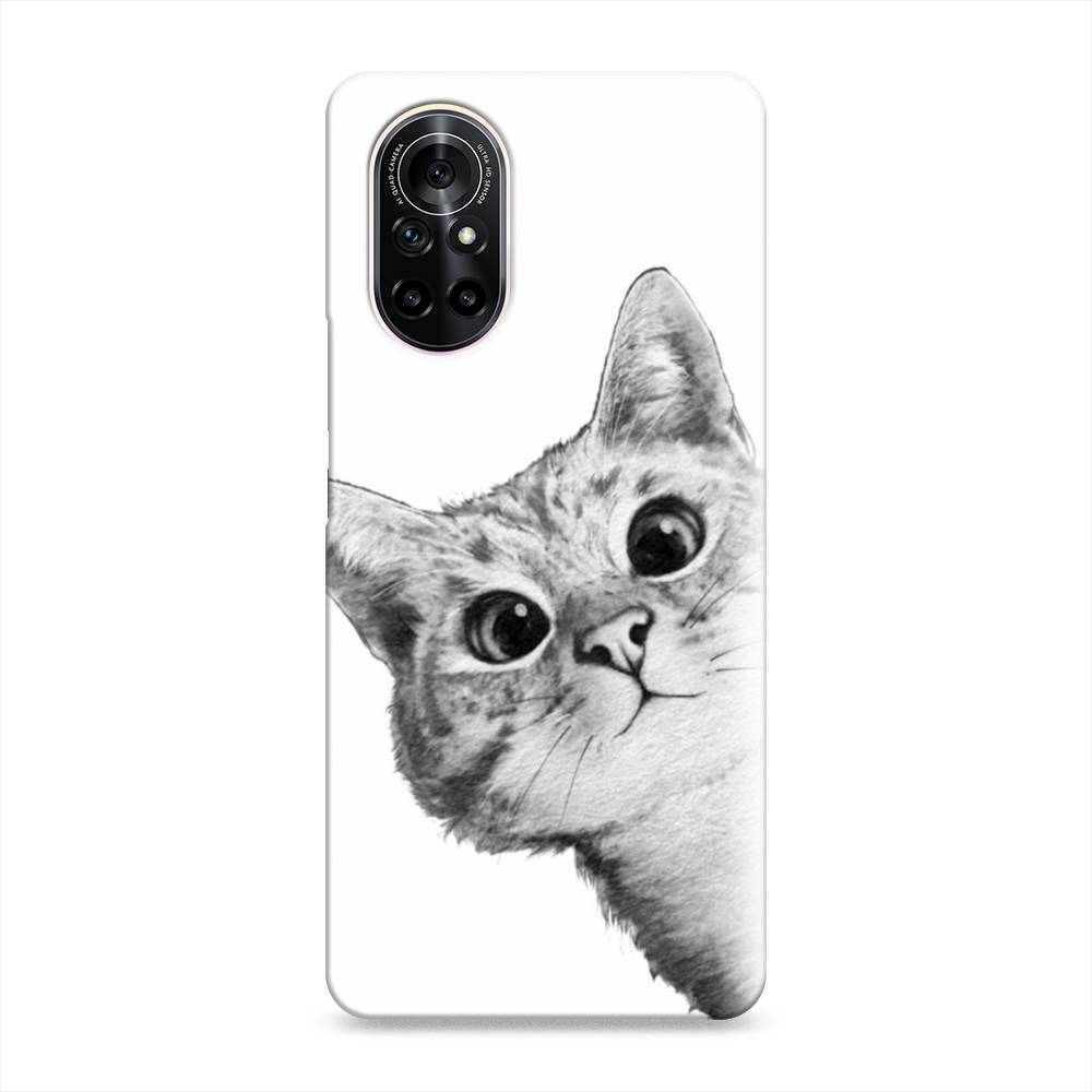 

Чехол Awog "Кот рисунок черно-белый" для Huawei Nova 8, 6105720-1
