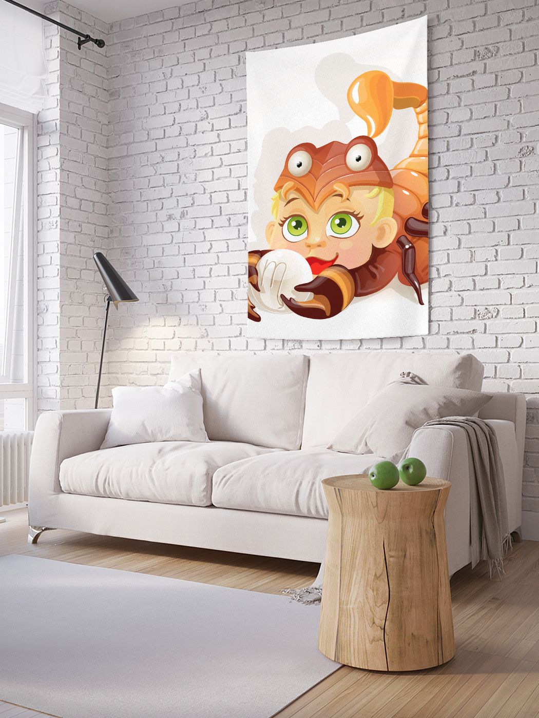 

Вертикальное фотопанно на стену JoyArty Улыбчивый скорпион 100x150 см, Улыбчивый скорпион