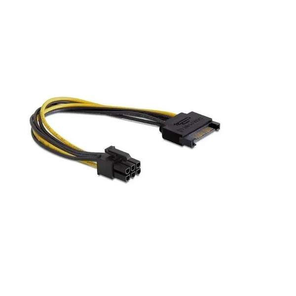 

Переходник PREMIER SATA - PCI-E 6pin не указано 0.15м черный, 6-096-PSU-SATA