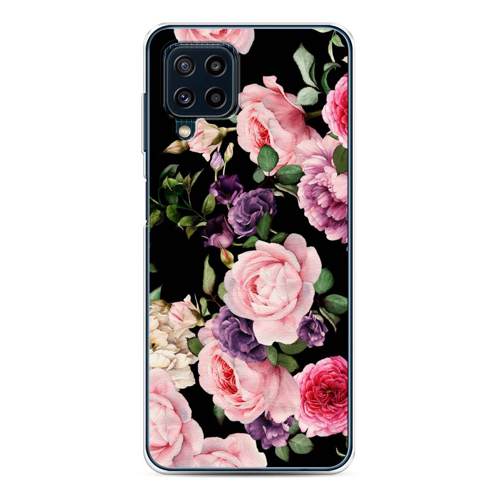 

Чехол Awog на Samsung Galaxy M32 / Самсунг M32 "Пионы на черном", Разноцветный, 2103550-8
