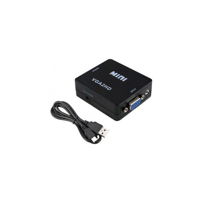 Адаптер PREMIER HDMI - VGA - 3.5 jack Black