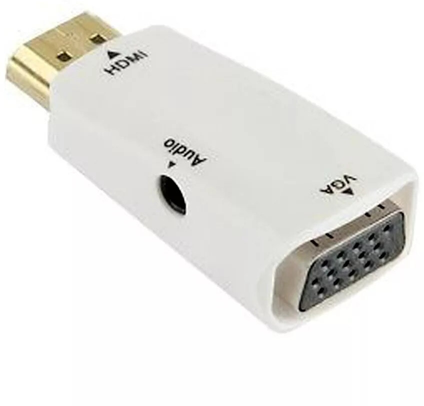 Адаптер PREMIER HDMI - VGA - 3.5 jack White