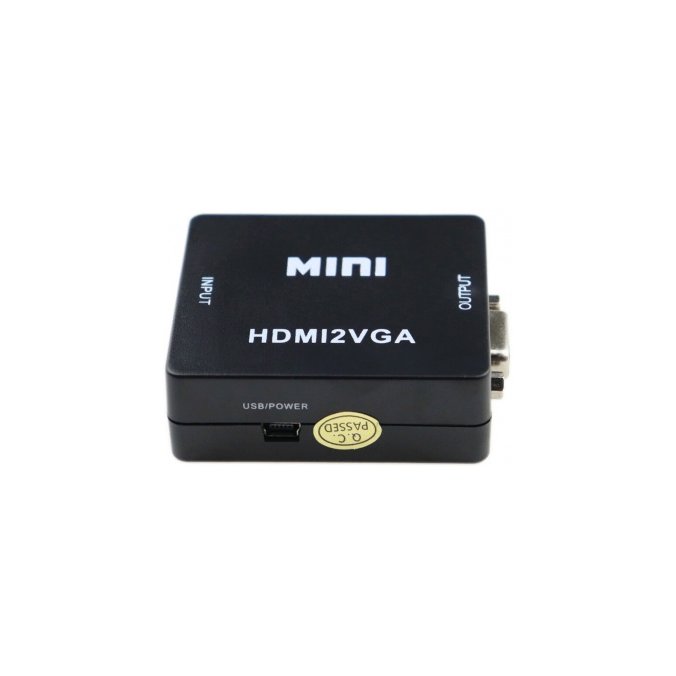 Адаптер PREMIER HDMI - VGA - 3.5 jack Black