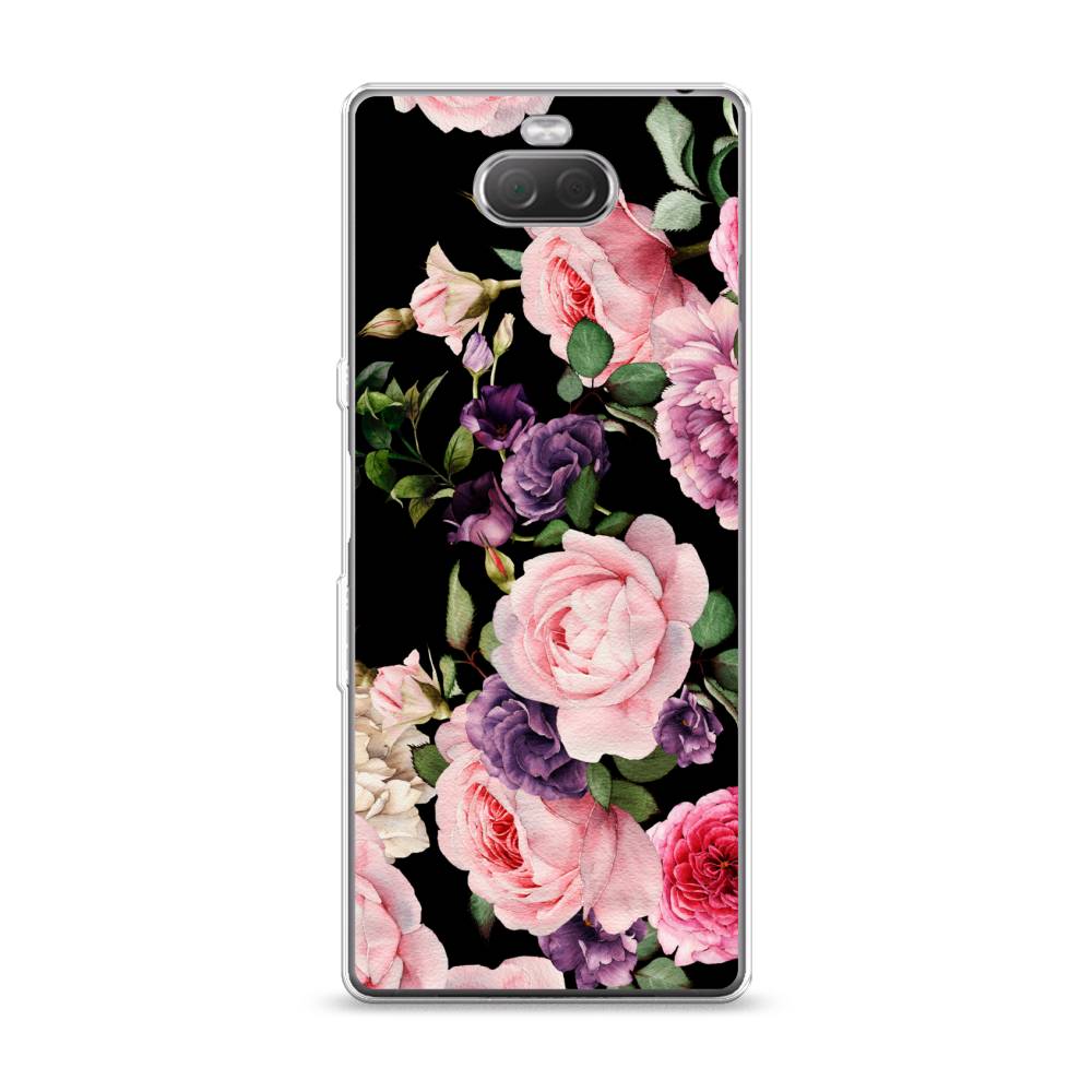 

Чехол Awog на Sony Xperia 10/XA3 "Пионы на черном", Разноцветный, 54050-8