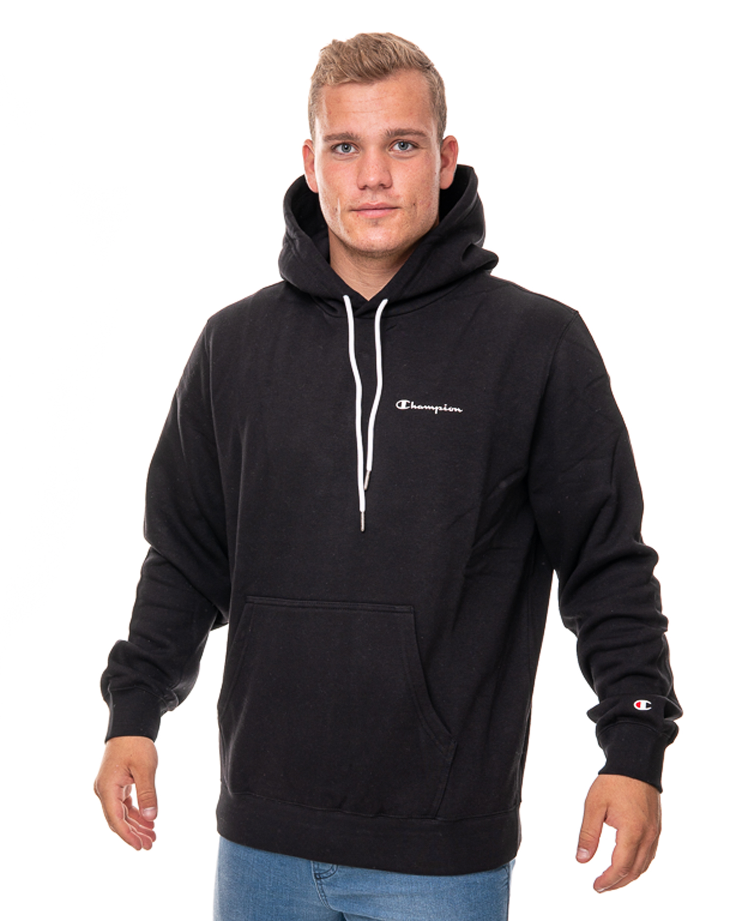 

Худи мужское Champion 214749 черное L, Черный, 214749