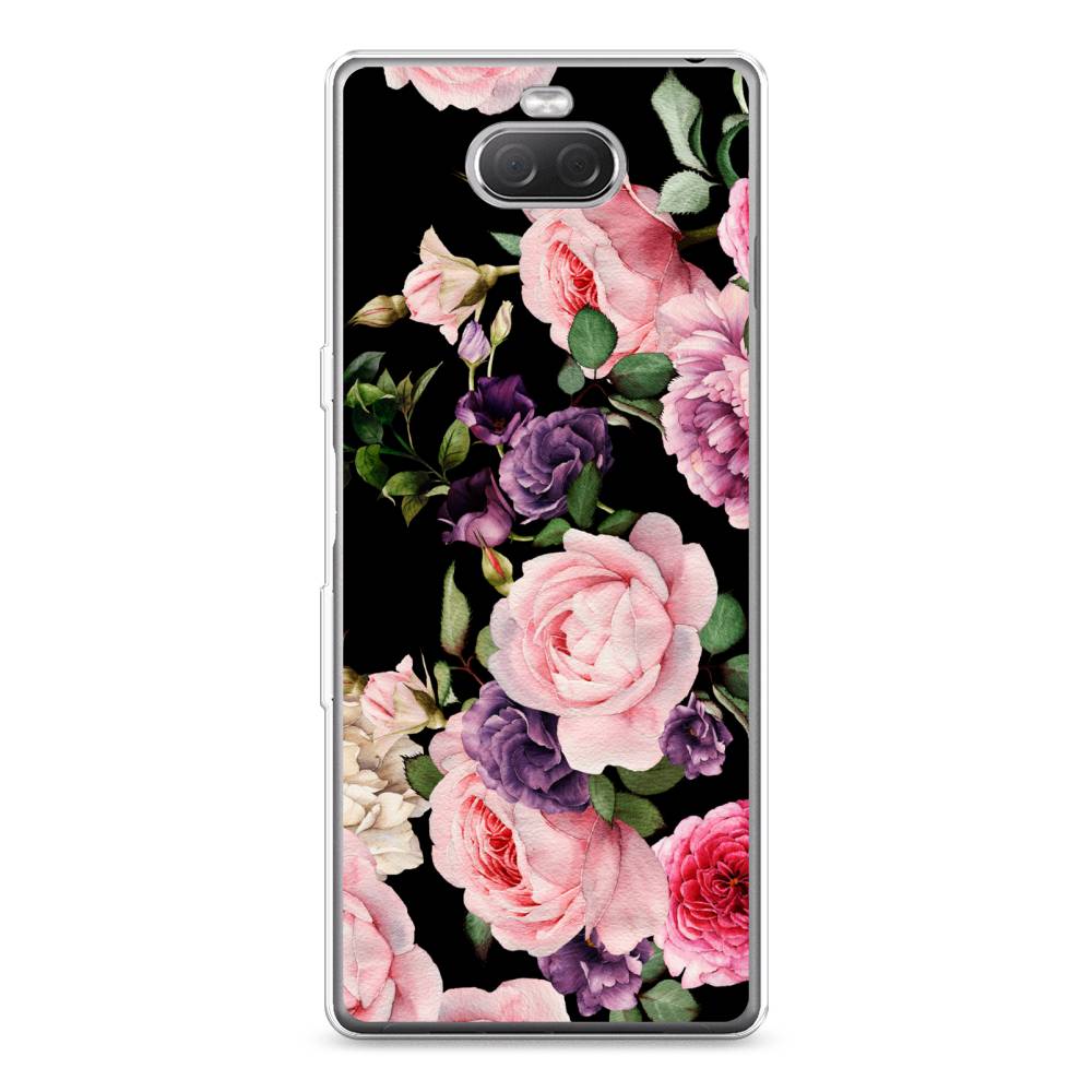 

Силиконовый чехол "Пионы на черном" на Sony Xperia 10 Plus, 54150-8