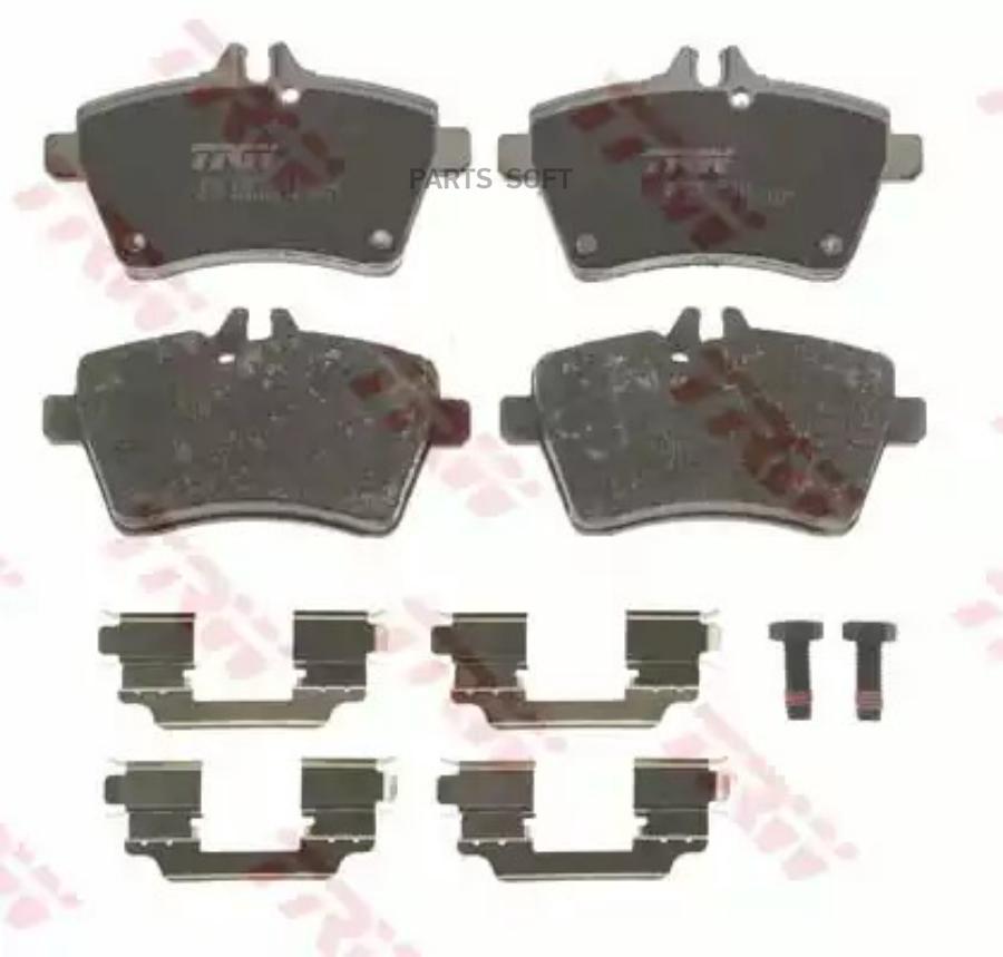 

Колодки Тормозные Mercedes W169,W245 (1.5-2.0) (04-) Передние (4Шт.) Trw Gdb1630