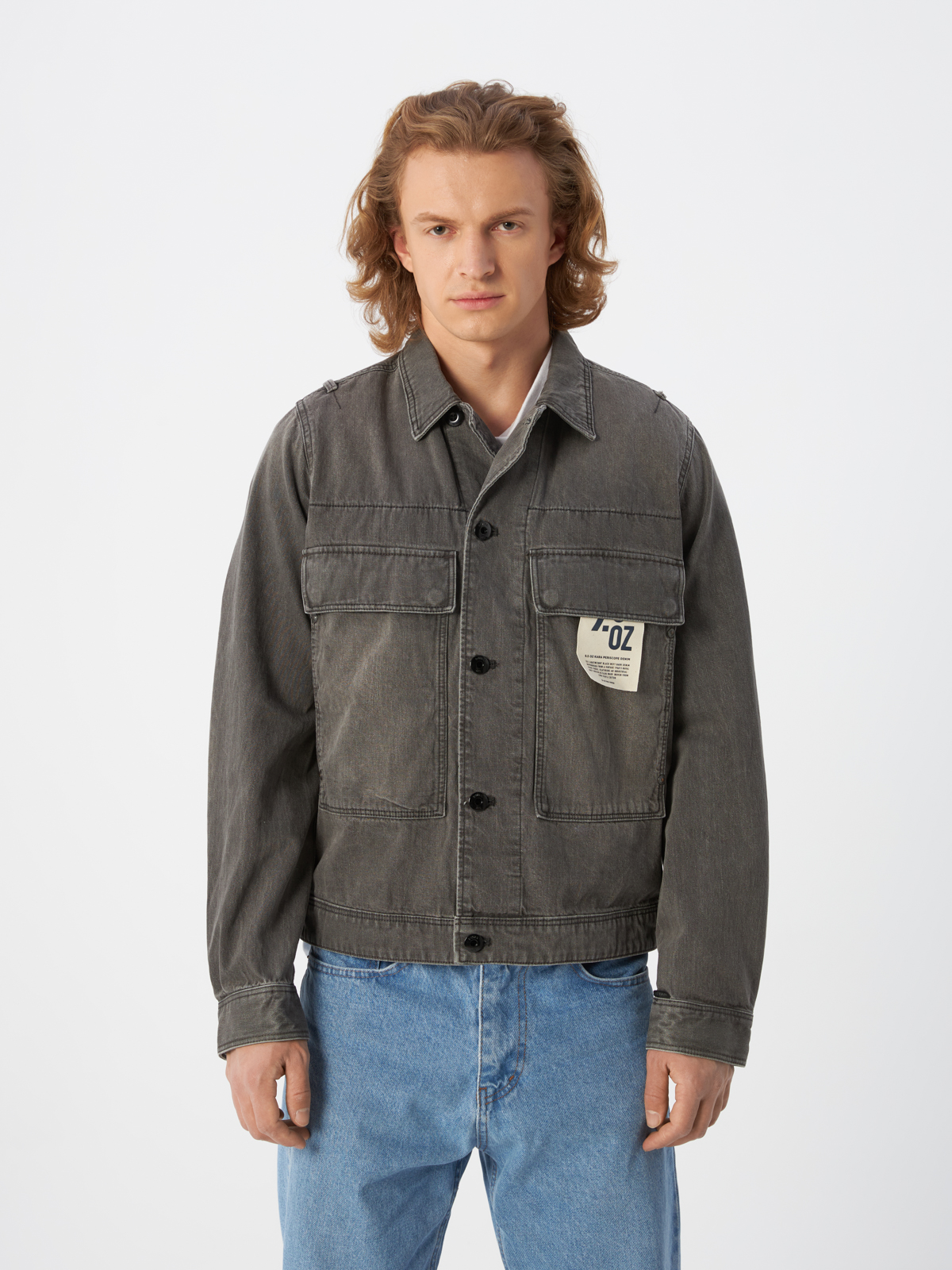 Жакет G-Star Raw джинсовый, для мужчин, D21896-D189-D339, серый, размер S