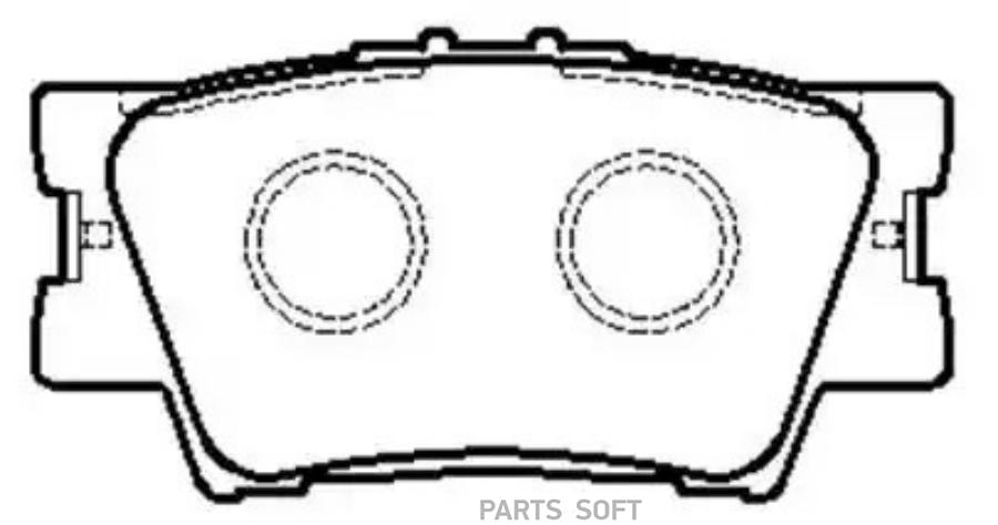 

Колодки Тормозные Дисковые Задн Toyota: Camry 06-, Rav 4 05- HSB HP5178