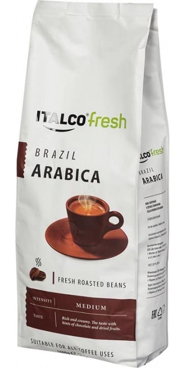 Кофе в зернах Italco Бразильская арабика 175 г
