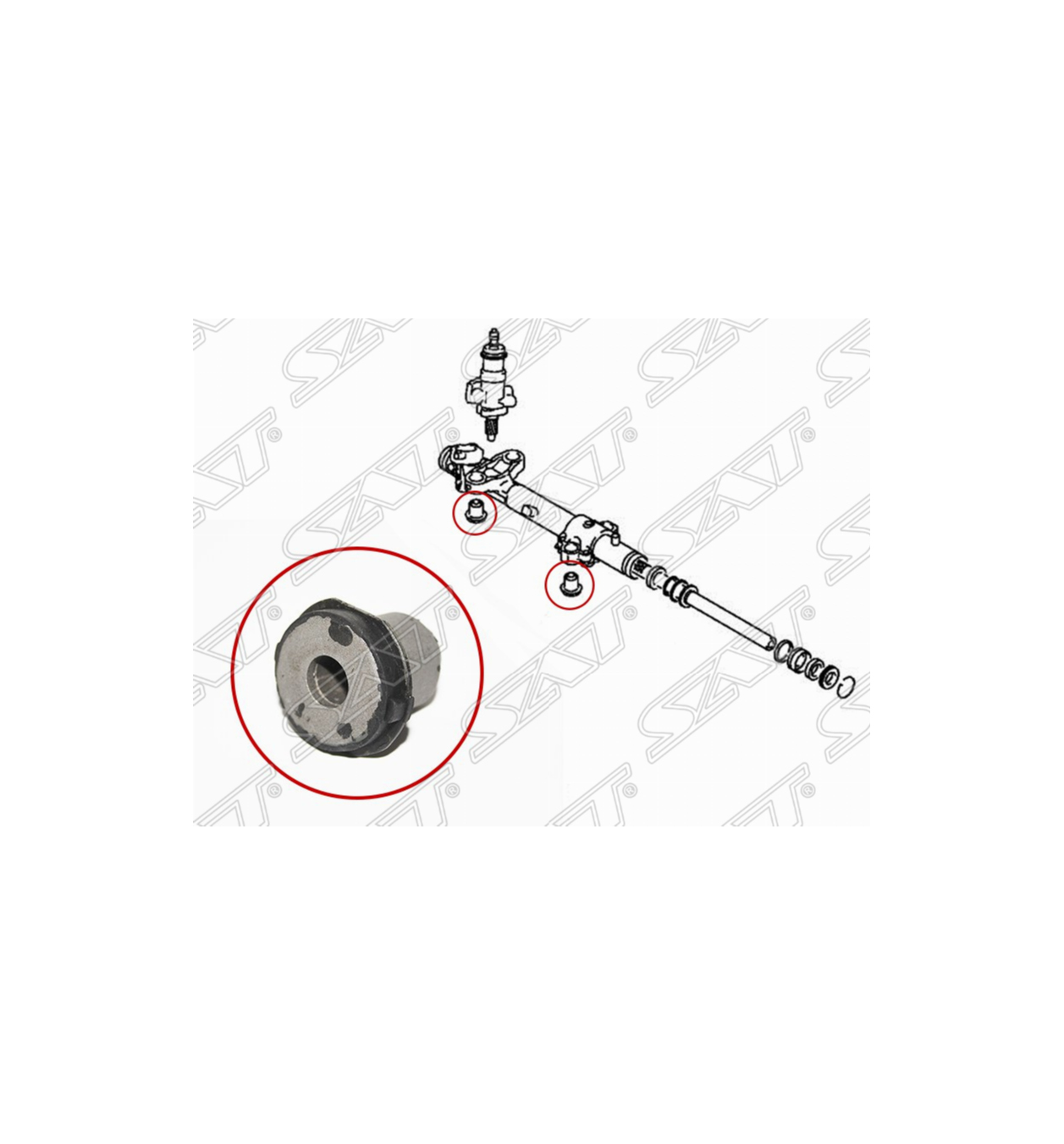 

Сайлентблок Рулевой Рейки Mitsubishi Grandis 03-09 Sat арт. ST-4410A102B