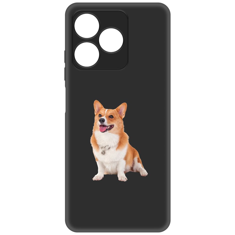 

Чехол-накладка Krutoff Soft Case Корги для Realme C53 черный
