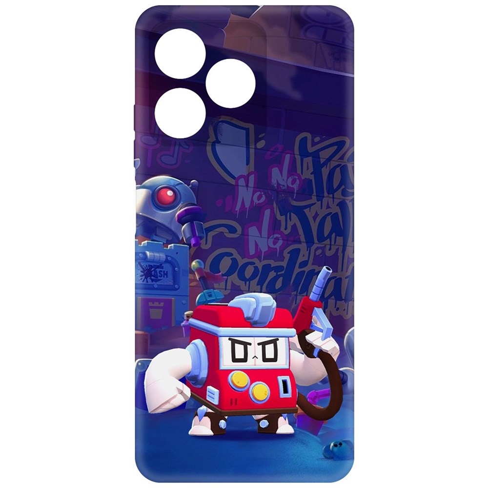 

Чехол-накладка Krutoff Soft Case Brawl Stars - V8-БИТ для Realme C53 черный