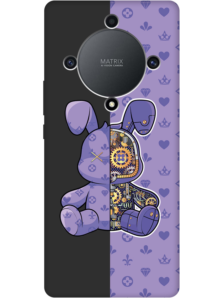 

Силиконовый чехол на Honor X9a / Magic5 Lite с принтом матовый черный 790231, Черный;фиолетовый, 769394771