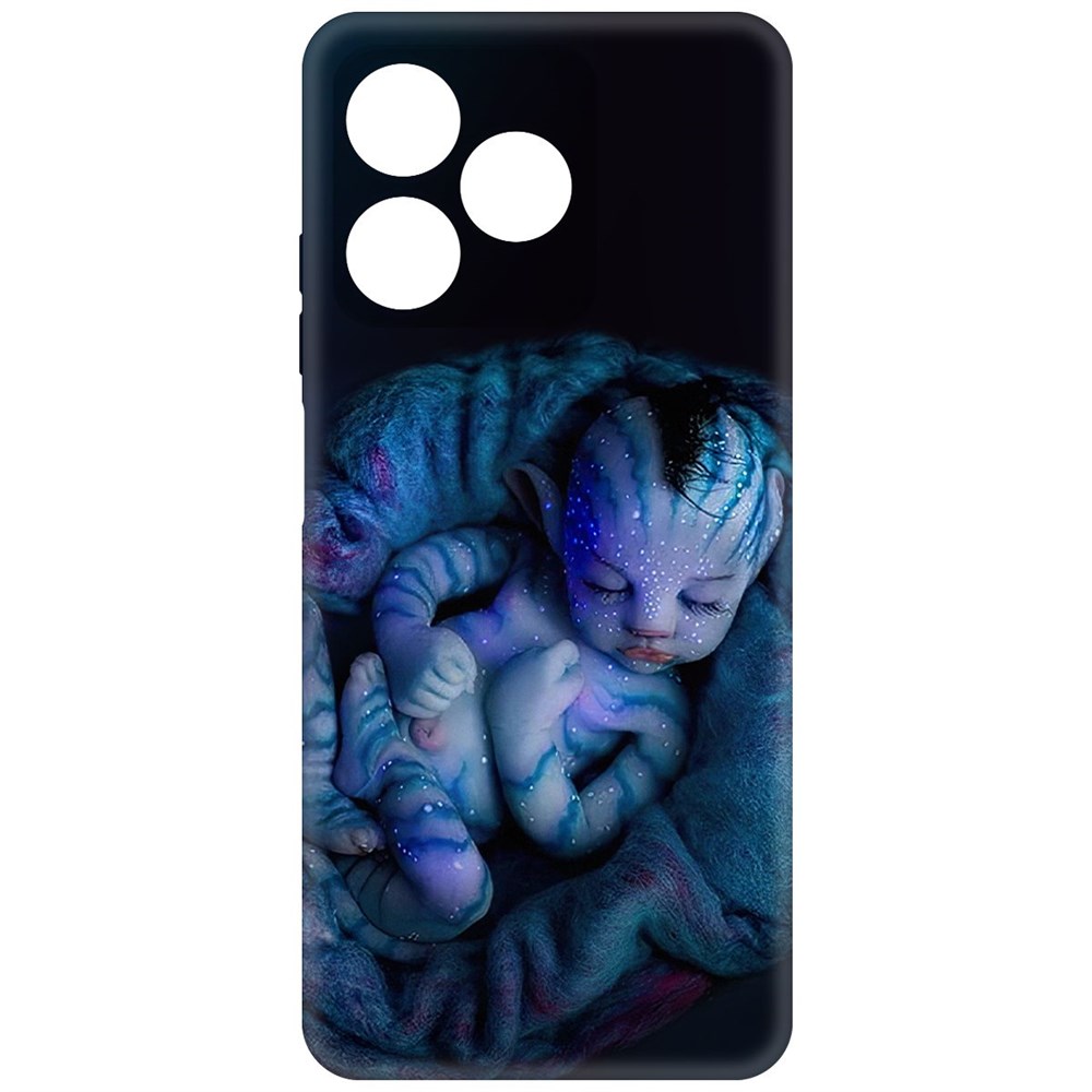 

Чехол-накладка Krutoff Soft Case Аватар - Малышка для Realme C53 черный