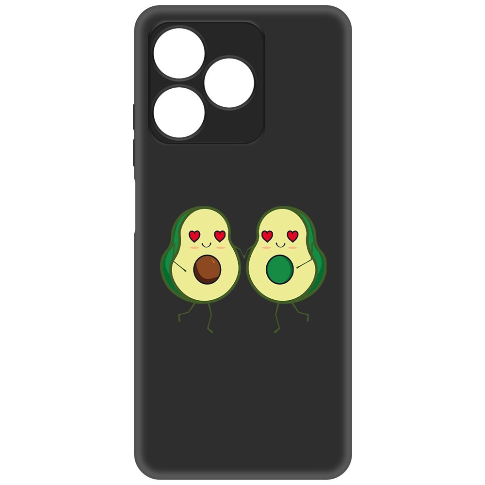 

Чехол-накладка Krutoff Soft Case Авокадо Пара для Realme C51 черный