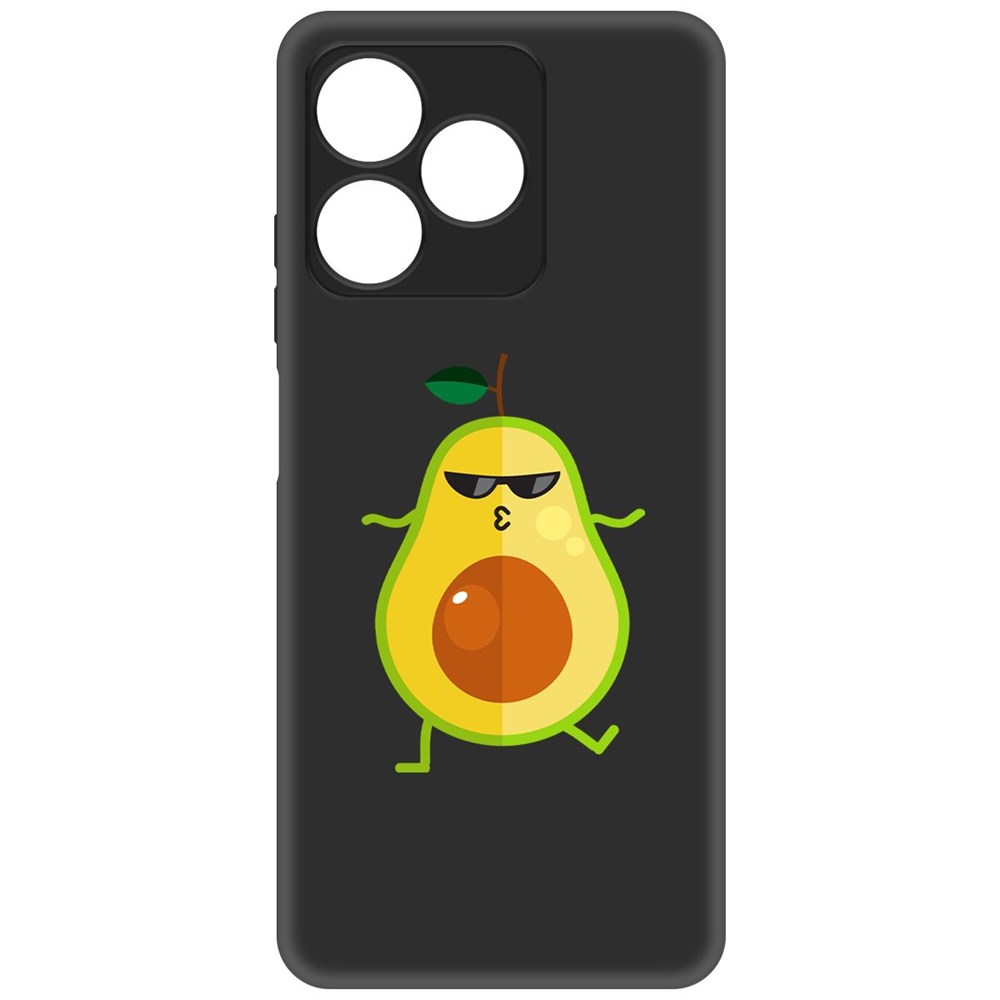 

Чехол-накладка Krutoff Soft Case Авокадо Стильный для Realme C51 черный