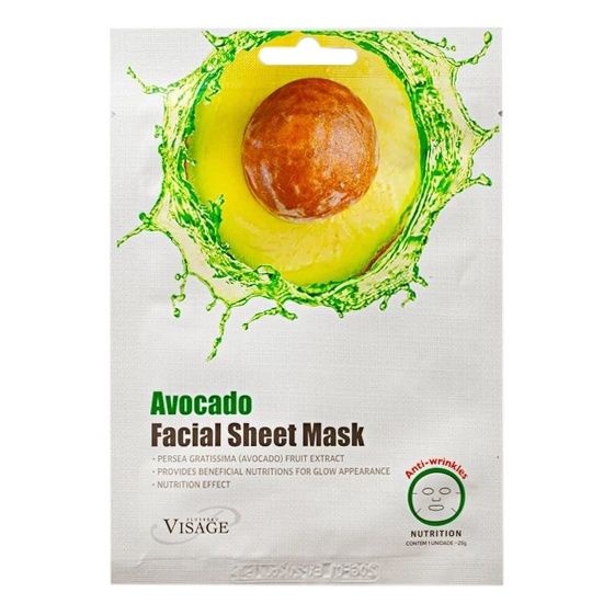 Маска для лица Visage с авокадо питательная тканевая 25 г тканевая маска увлажнение для лица фитокосметик beauty visage c citrus 25мл