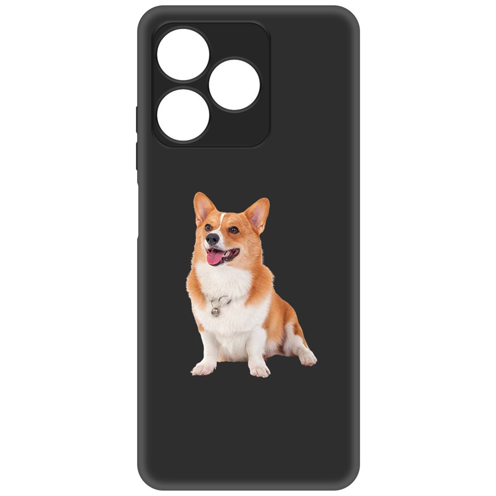 

Чехол-накладка Krutoff Soft Case Корги для Realme C51 черный