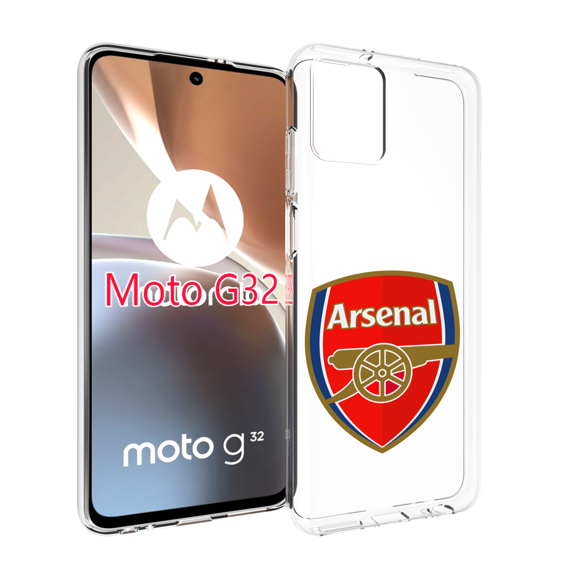 

Чехол MyPads фк-арсенал-2 для Motorola Moto G32, Прозрачный, Tocco