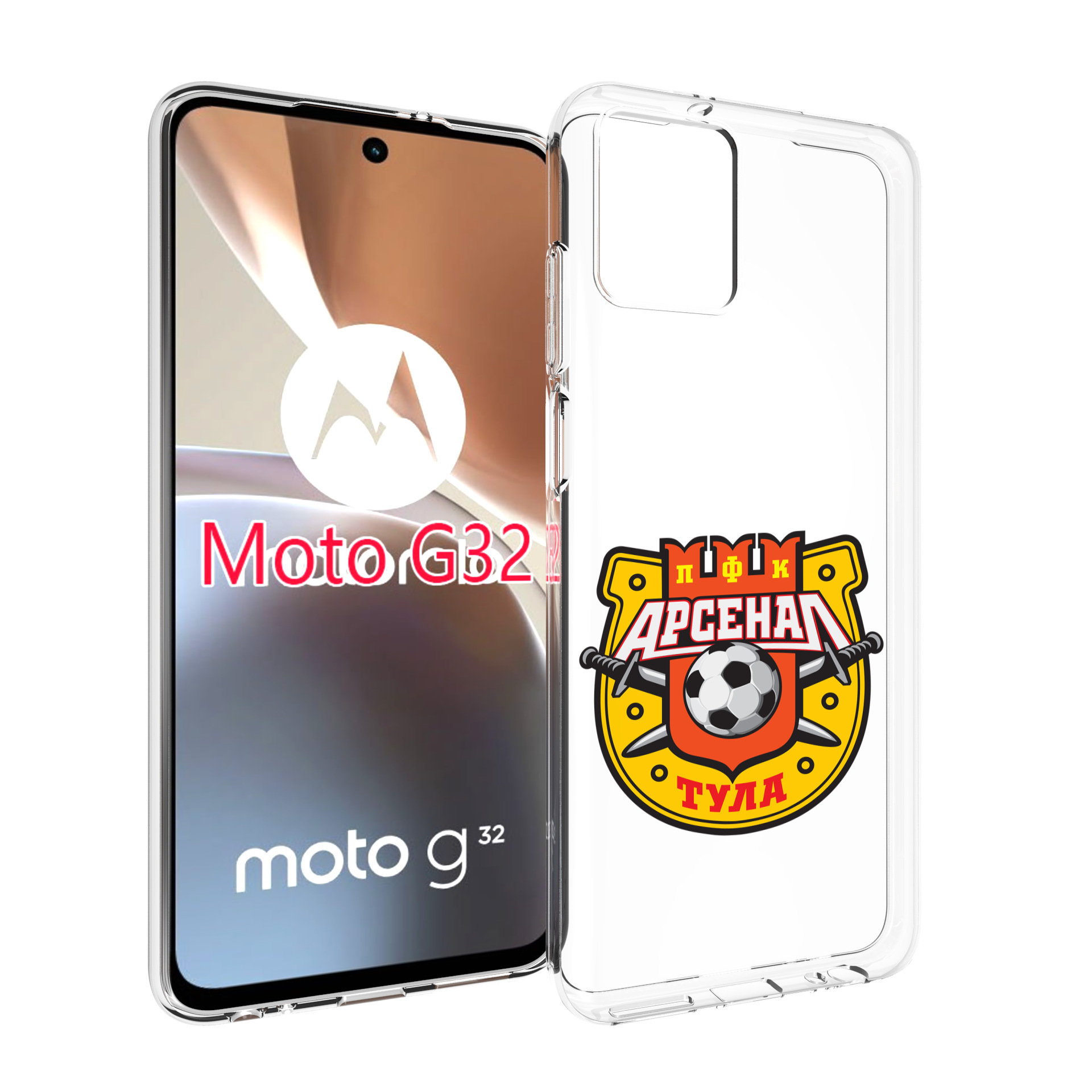 

Чехол MyPads фк-арсенал-тула-2 для Motorola Moto G32, Прозрачный, Tocco