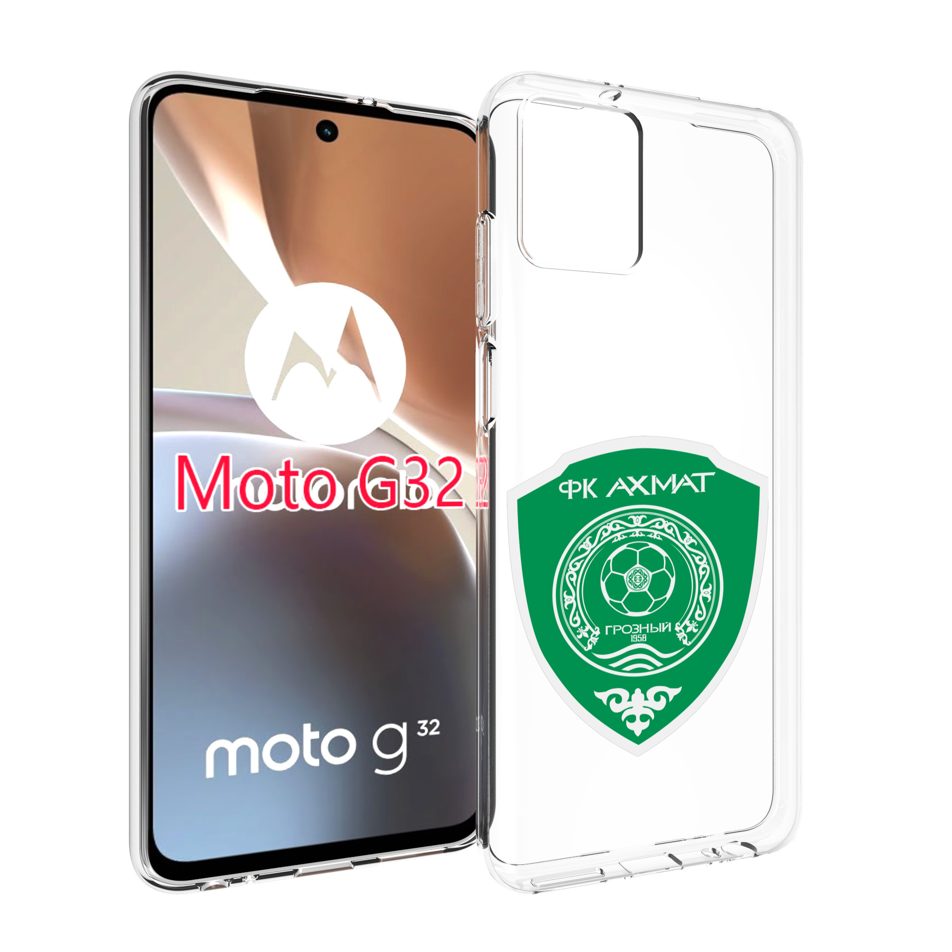 

Чехол MyPads фк-ахмат-2 для Motorola Moto G32, Прозрачный, Tocco