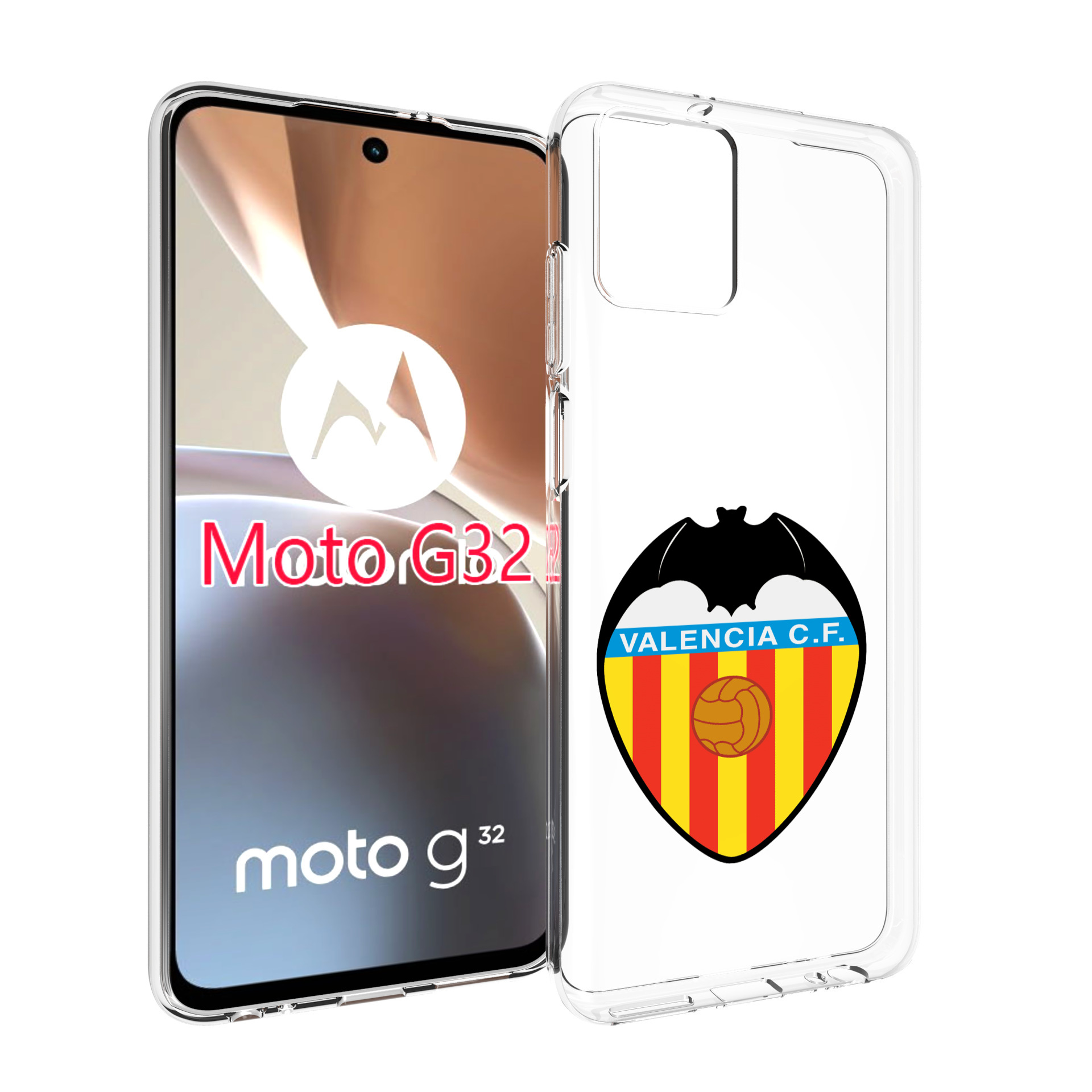 

Чехол MyPads фк-валенсия-2 для Motorola Moto G32, Прозрачный, Tocco