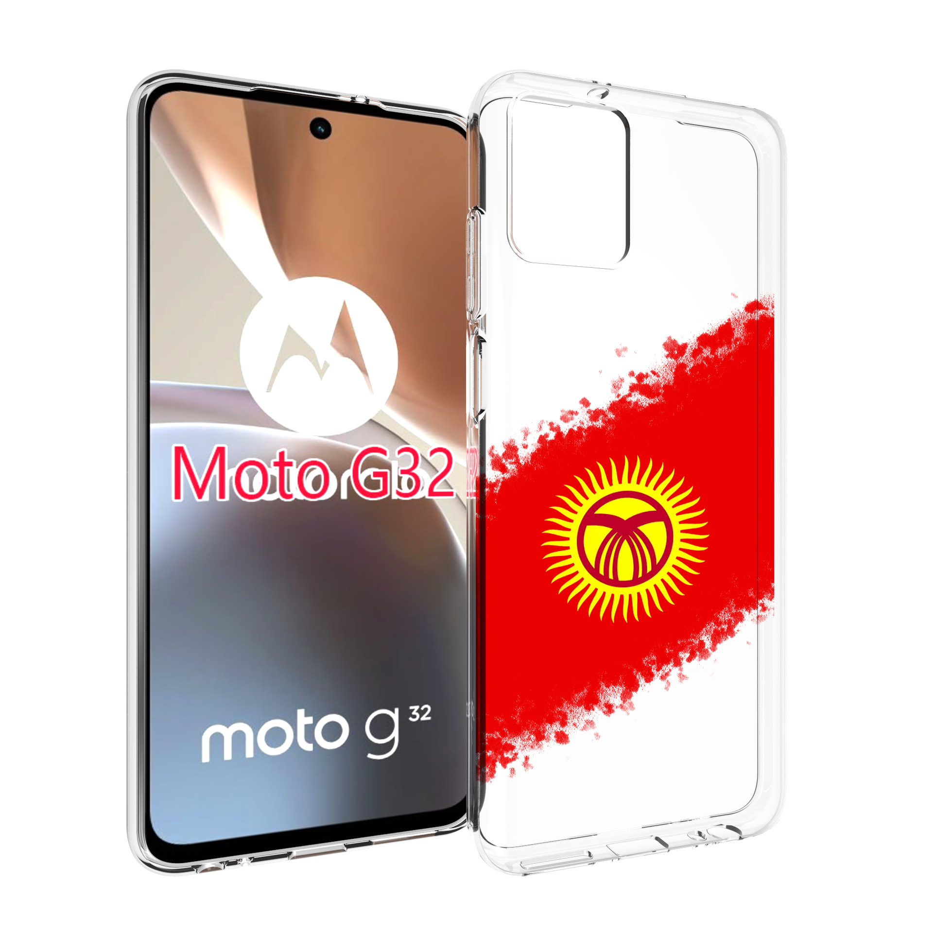 

Чехол MyPads флаг Киргизии для Motorola Moto G32, Прозрачный, Tocco