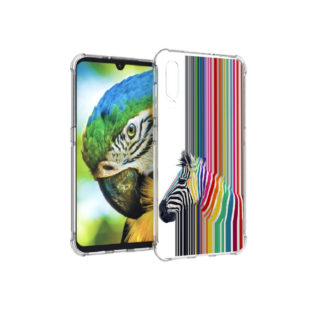 

Чехол MyPads Tocco для Xiaomi Mi 9 радужная зебра (PT126035.255.565), Прозрачный, Tocco