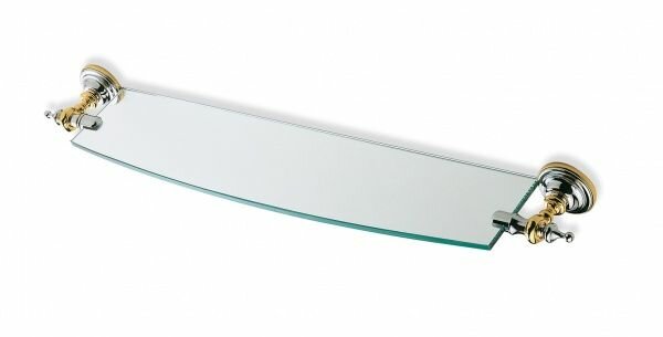 

Стеклянная полка Stil Haus Giunone, цвет белый - золото G04(04)