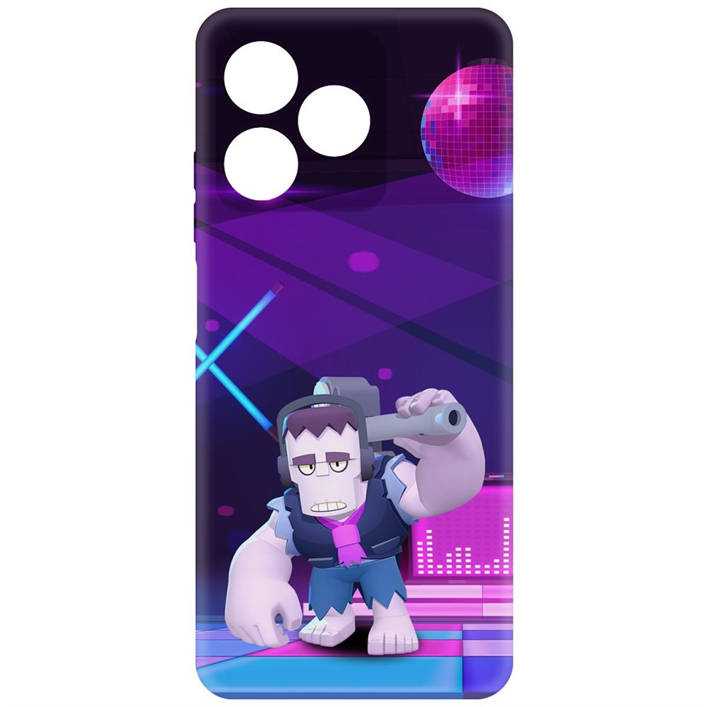 

Чехол-накладка Krutoff Soft Case Brawl Stars - Фрэнк для Realme C51 черный