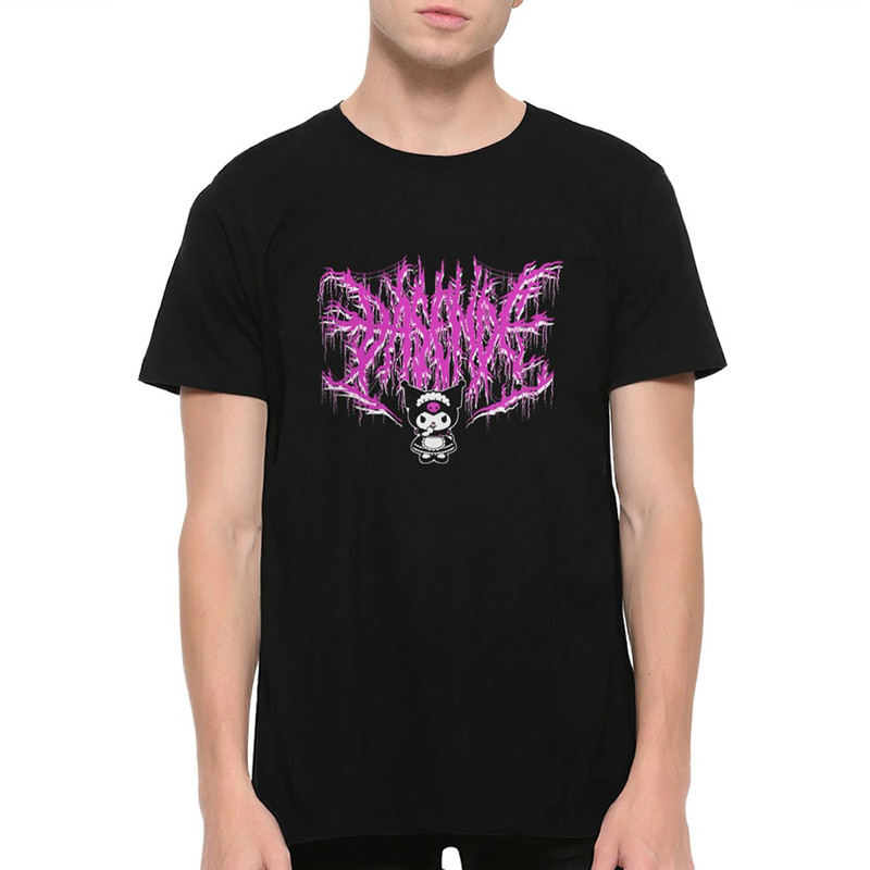 

Футболка мужская Dream Shirts Hello Kitty Kuromi черная XL, Hello Kitty Kuromi