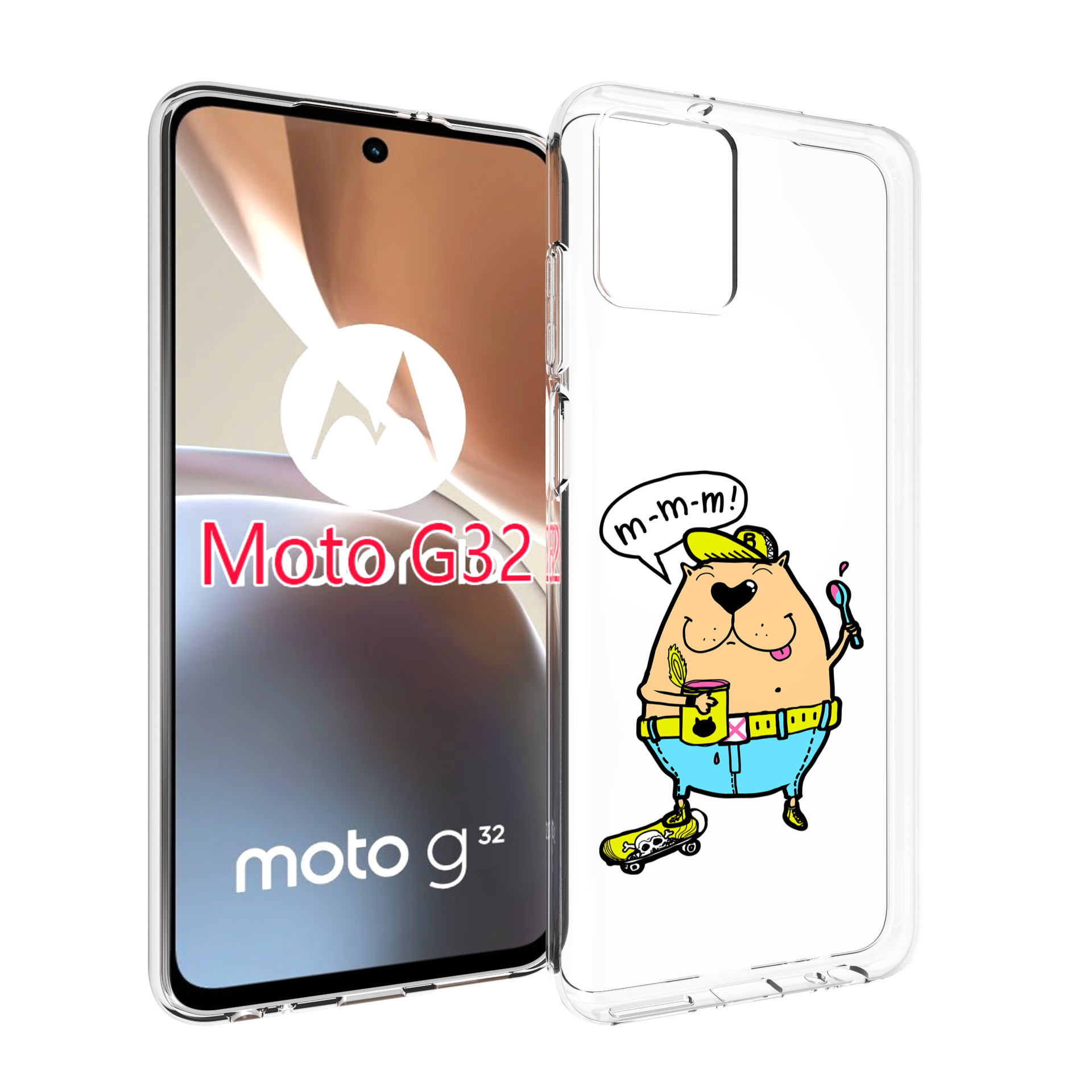 

Чехол MyPads Бобр для Motorola Moto G32, Прозрачный, Tocco