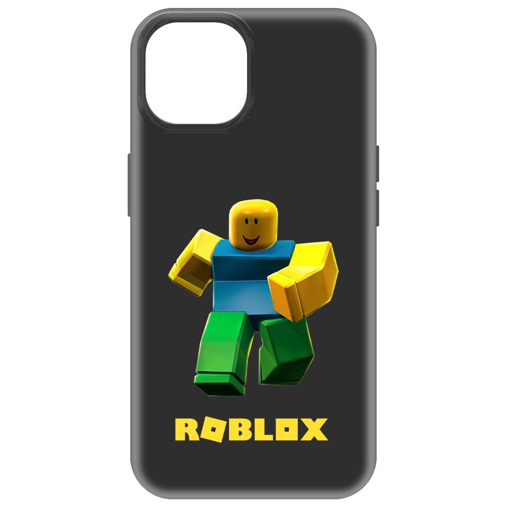 

Чехол-накладка Krutoff Soft Case Roblox-Классический Нуб для iPhone 15 черный