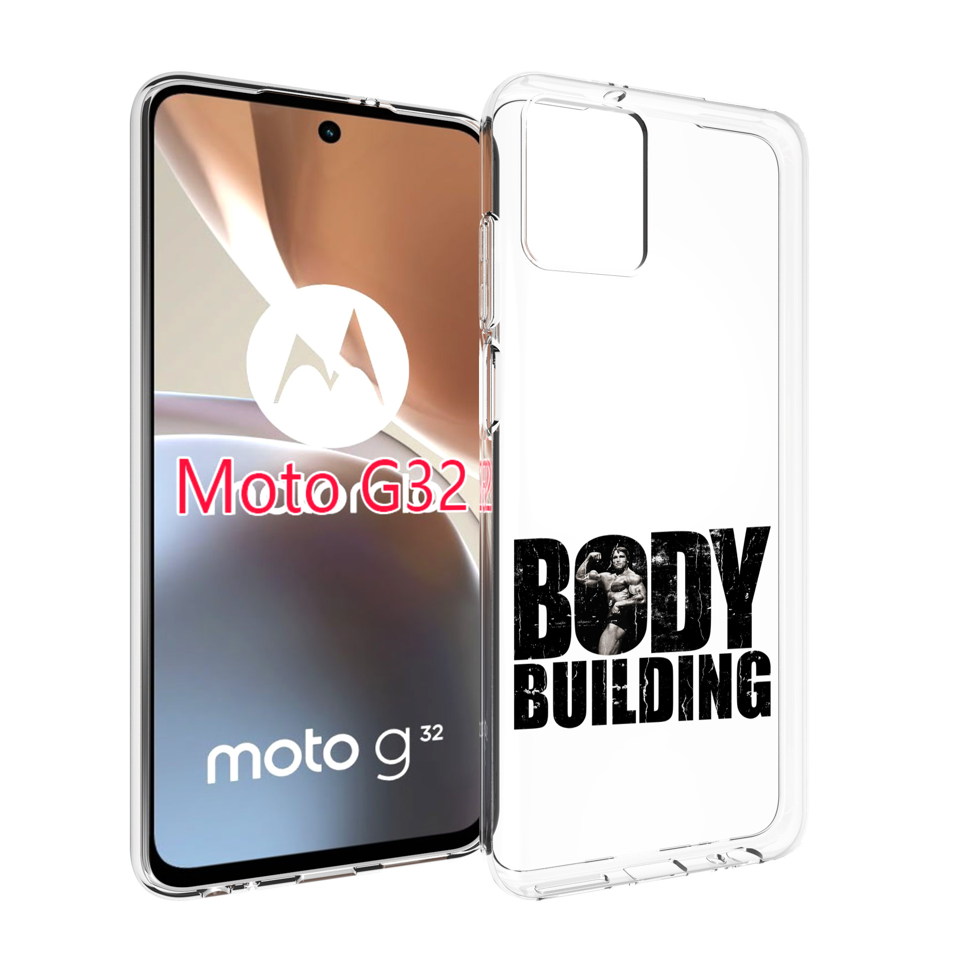 

Чехол MyPads Боди Билдинг для Motorola Moto G32, Прозрачный, Tocco