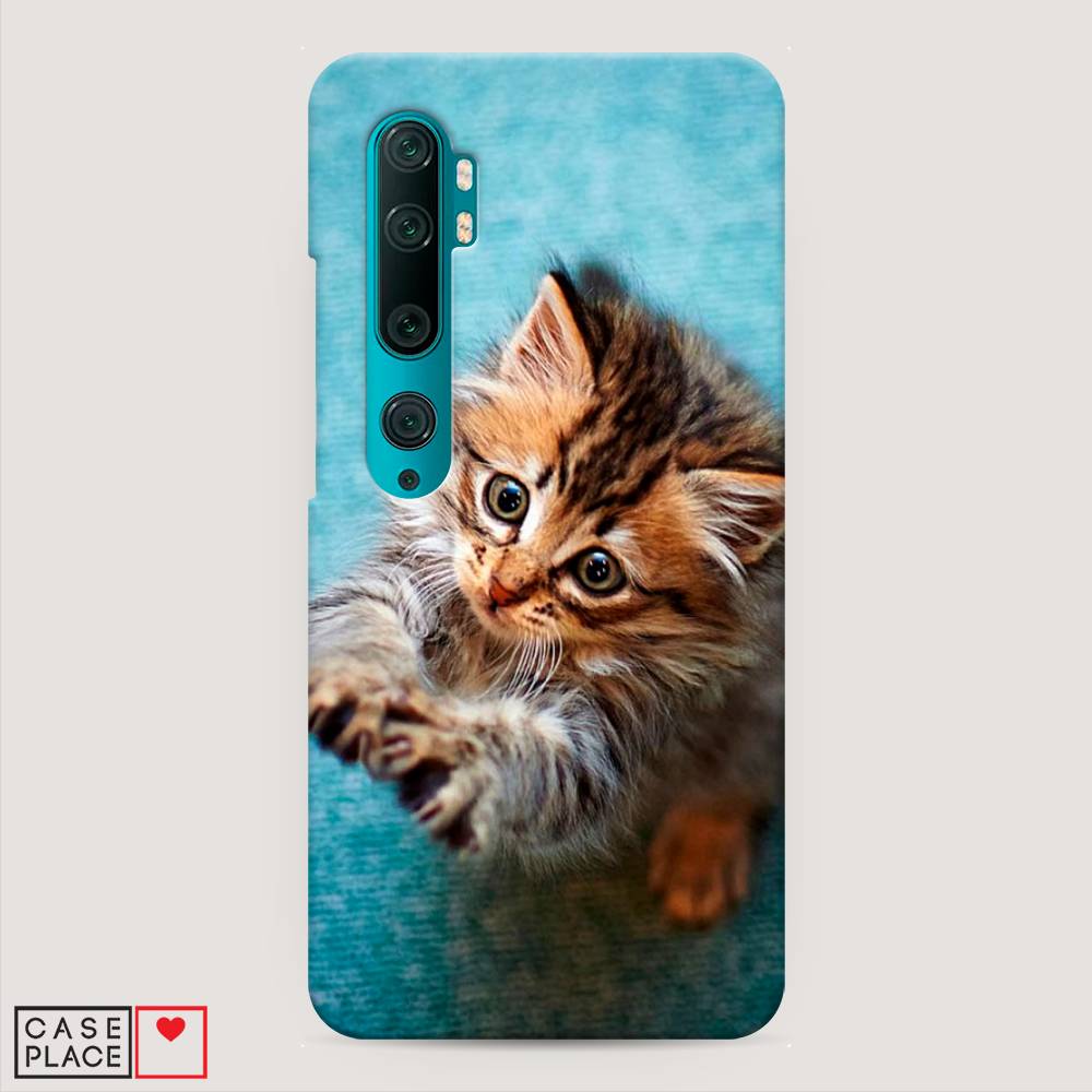 

Пластиковый чехол "Котенок просит есть" на Xiaomi Mi Note 10, 37320-1